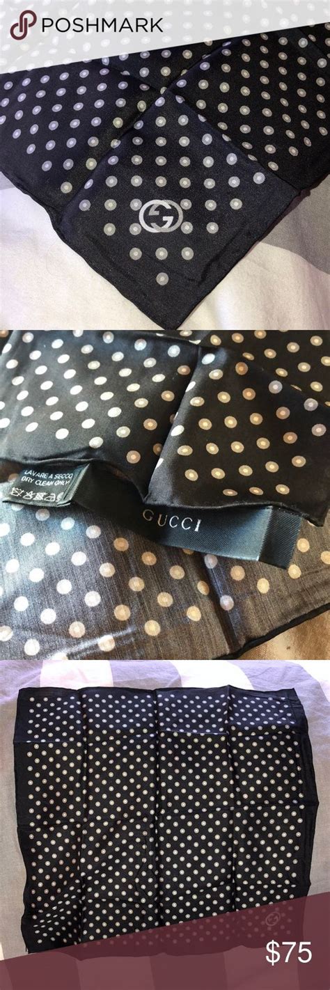 black gucci pocket square|Gucci twill pocket square.